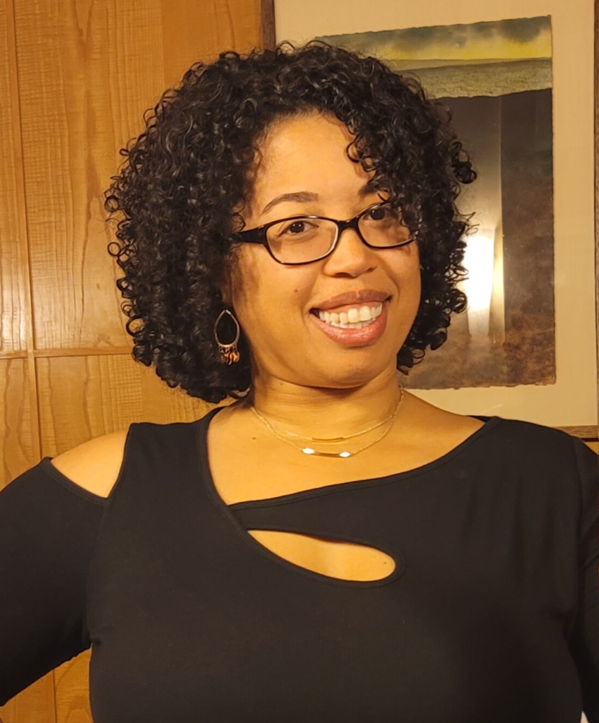 A picture of Kimberly, the creator of Collectively Hooked.