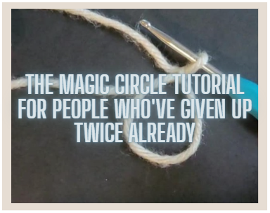 picture of a completed magic circle with text over the image stating "The magic circle tutorial for people who've given up twice already"